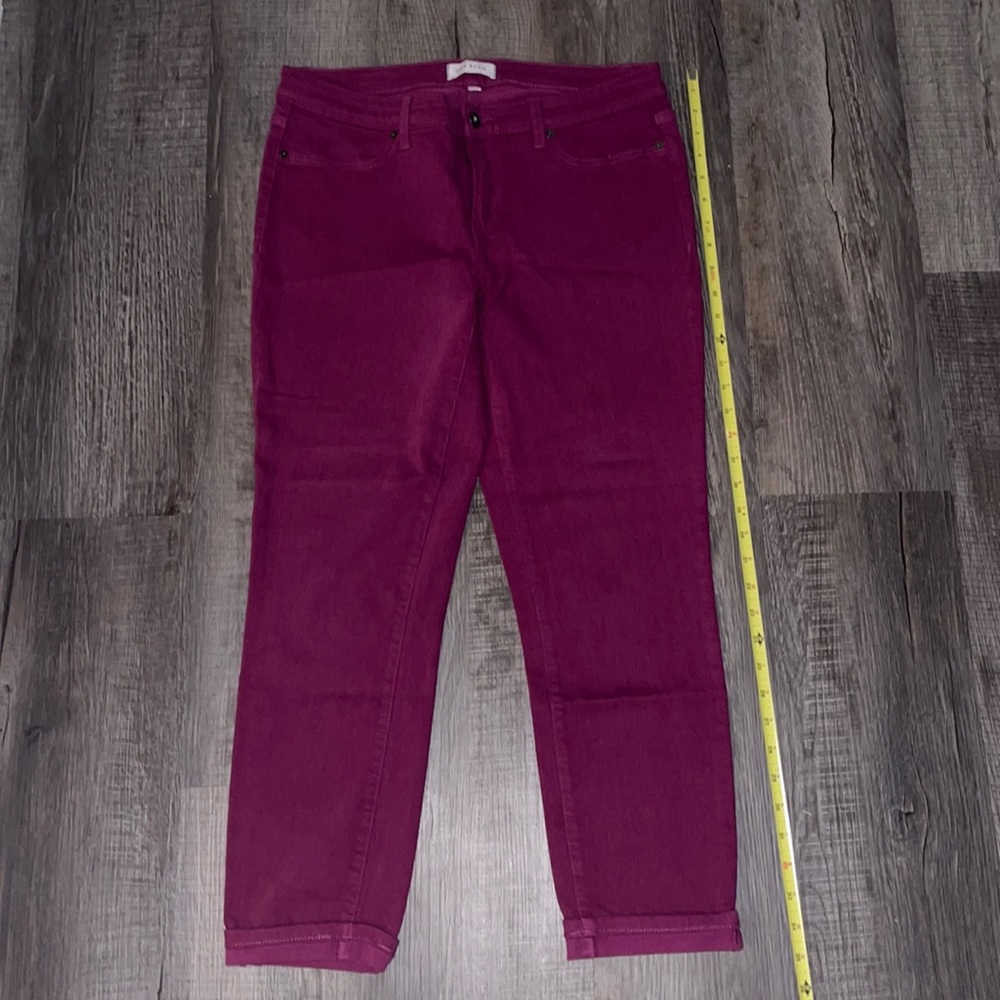 Magenta jeans